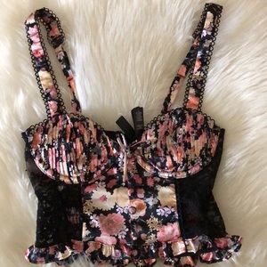 For Love And Lemons Gardenia - Bustier - Long Bra - Size xxs